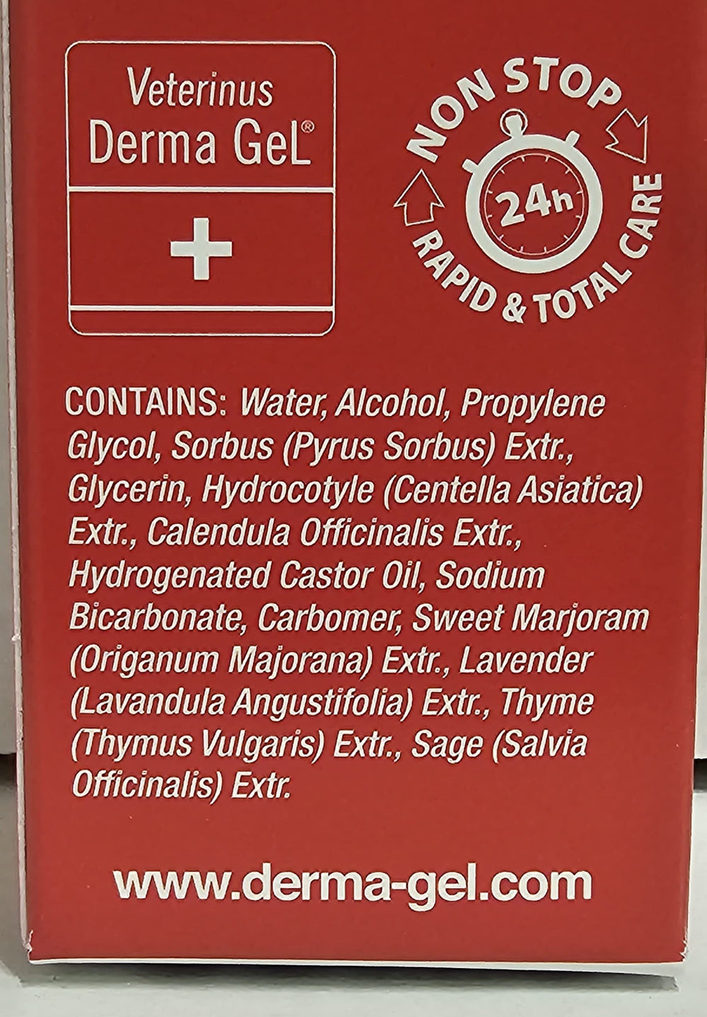 Veterinus Derma Gel used in daily cleansing and reapplication routine