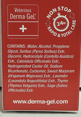 Veterinus Derma Gel used in daily cleansing and reapplication routine
