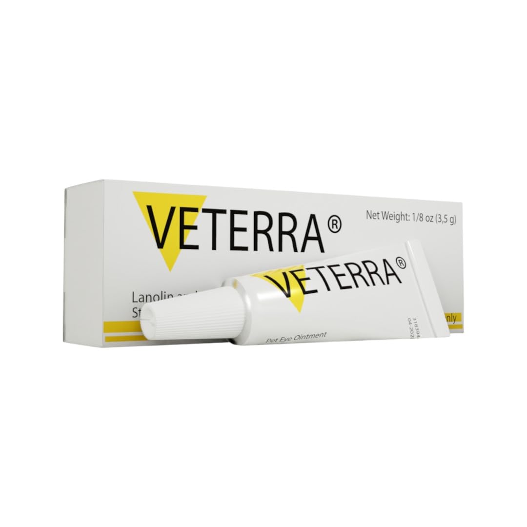 Veterra Eye Health Cream tube front view for pet eye care.