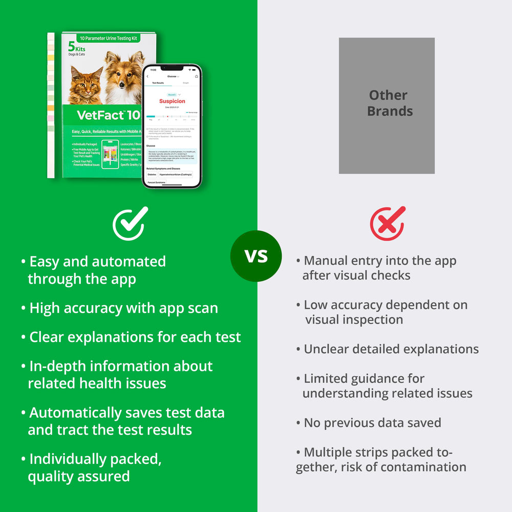 VetFact home urine test kit use supports regular wellness checks.