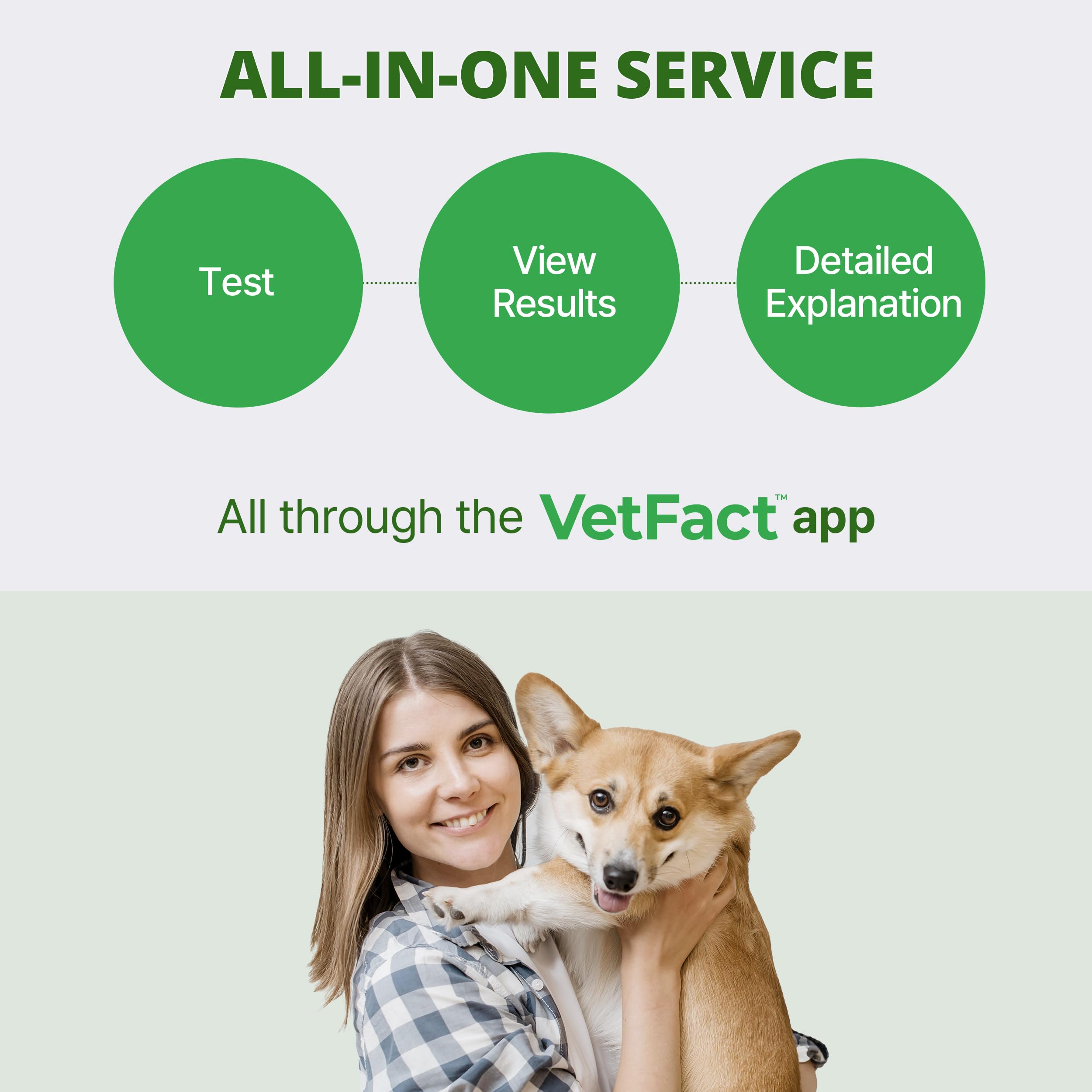 VetFact noninvasive at-home testing keeps pet care convenient and stress-free.