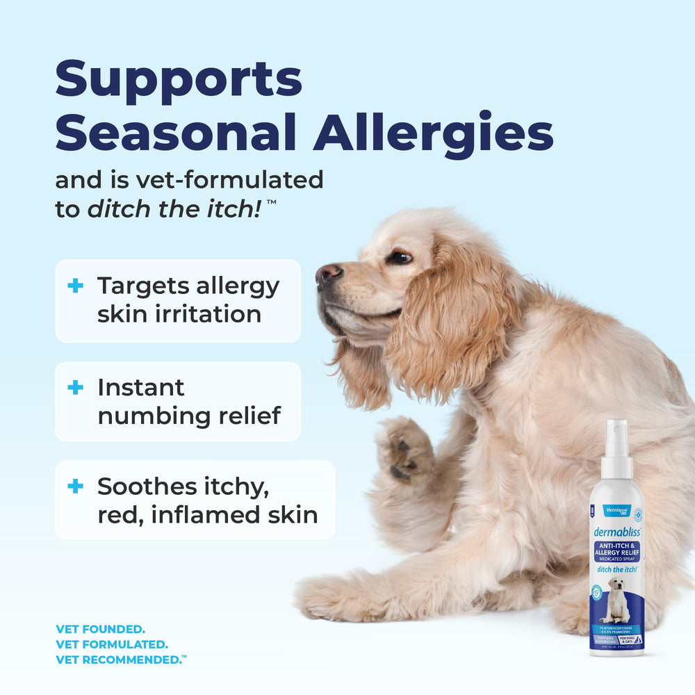 Dermabliss applied to a cat's face to relieve irritation