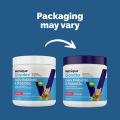 Vetnique Glandex cat daily probiotic powder supports digestive health and immune function