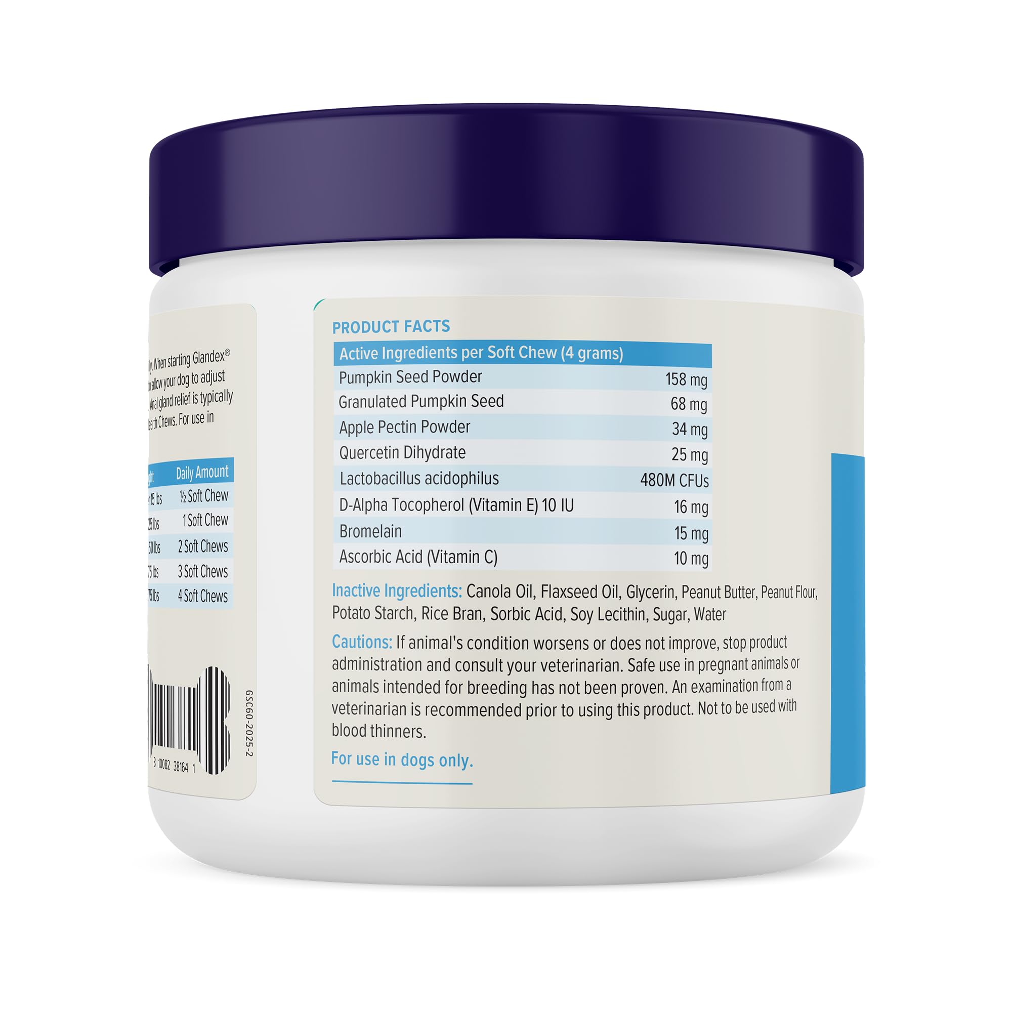 Vetnique Glandex chews with digestive enzymes and probiotics for digestion