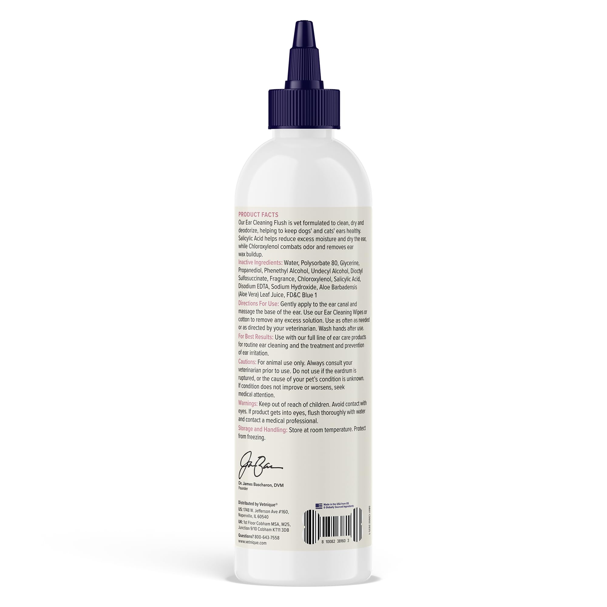 Vetnique Oticbliss dog ear before after comparison suggests cleaner ears and reduced odor