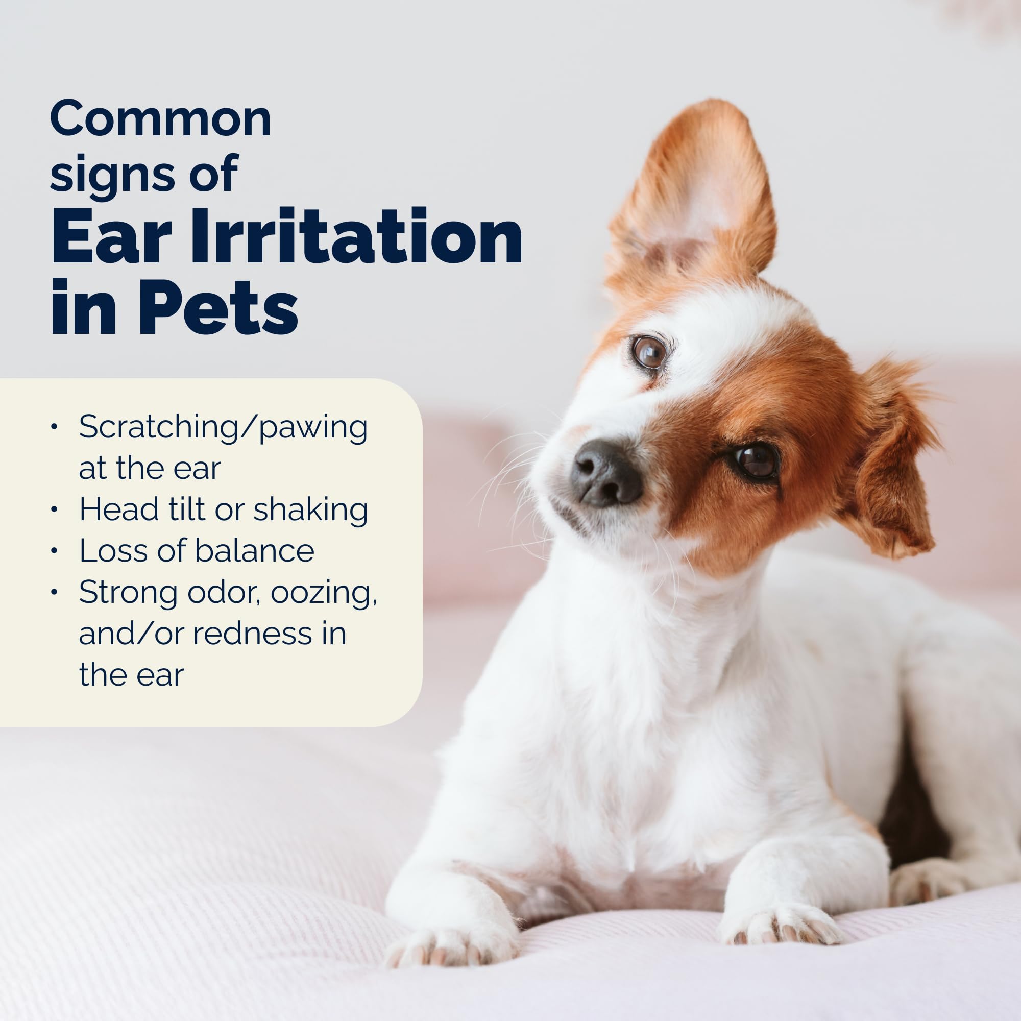 Vetnique Oticbliss vet formed concept communicates professional ear care.