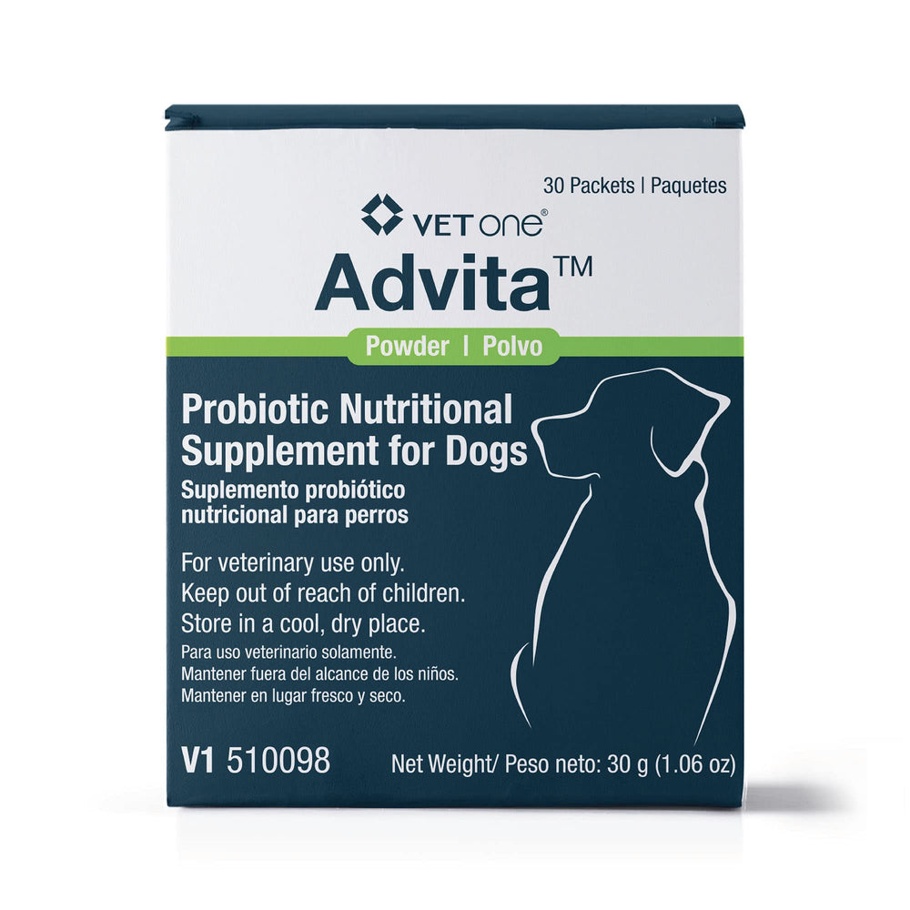 VetOne Advita probiotic packets front view show individual servings for daily gut support