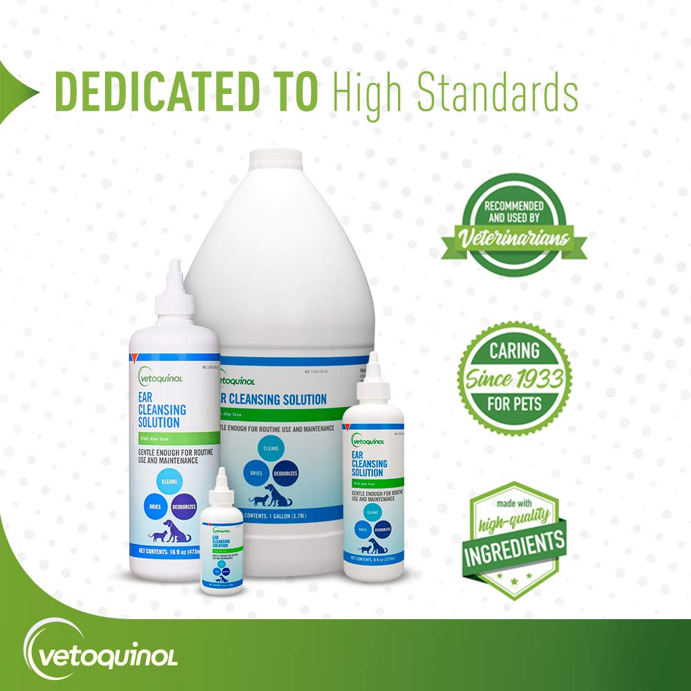 Fresh, deodorized ears after baths with Vetoquinol 411439.