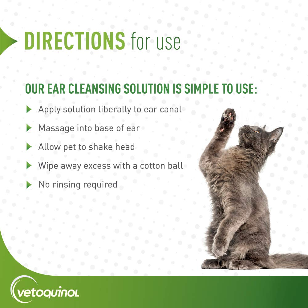 Routine ear care during grooming using Vetoquinol 411439.