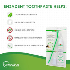 Vetoquinol Enzadent fingerbrush close-up supports gentle daily cleaning