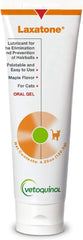 Pour-application shot of Vetoquinol Laxatone maple gel on surface for daily use
