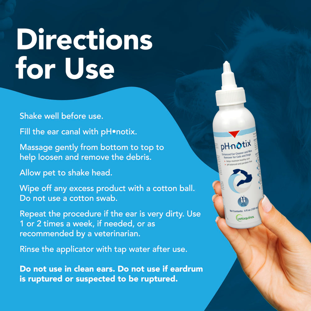 Vetoquinol pH•notix ear canal demo showing cleansing action