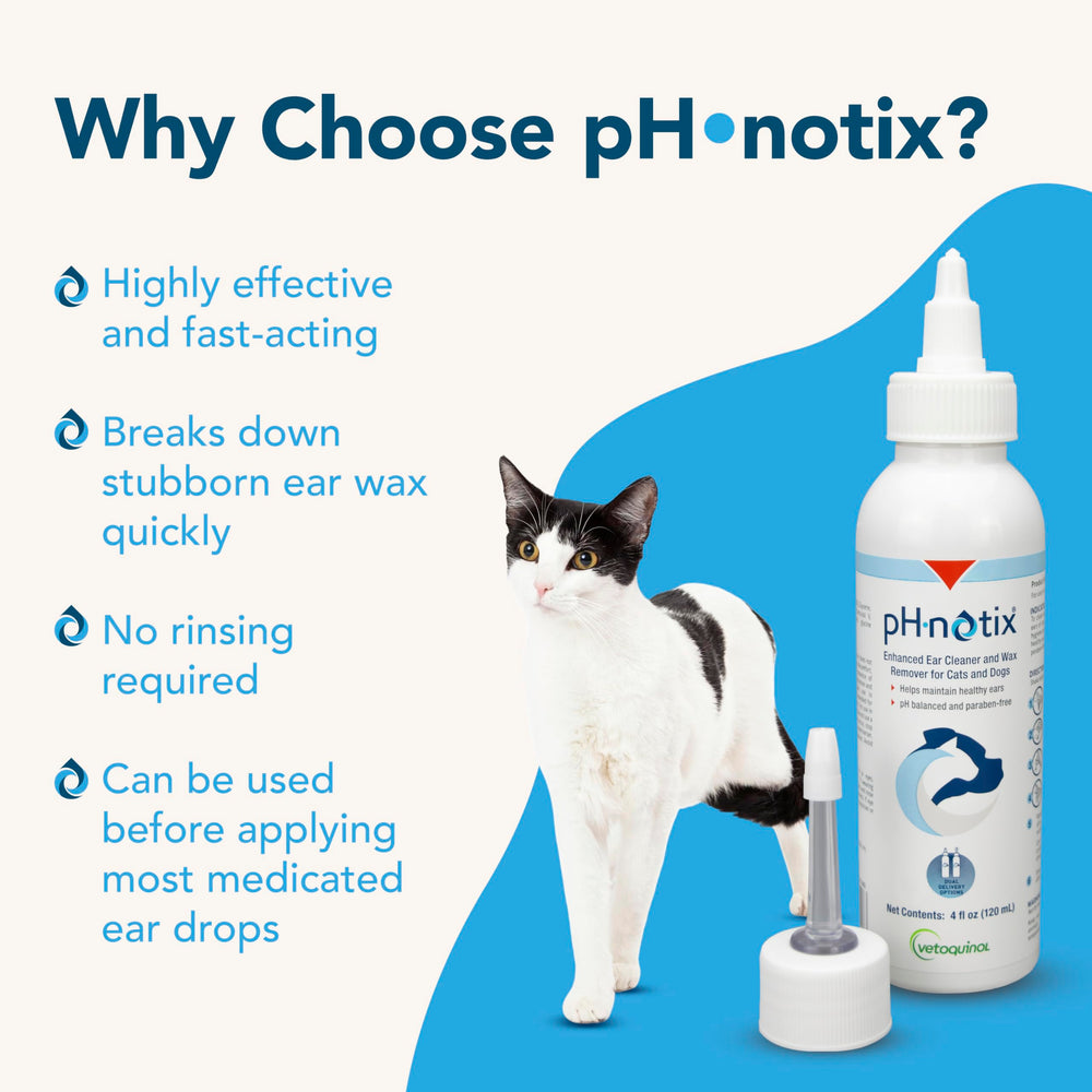 Vetoquinol pH•notix packaging box highlighting balanced formula