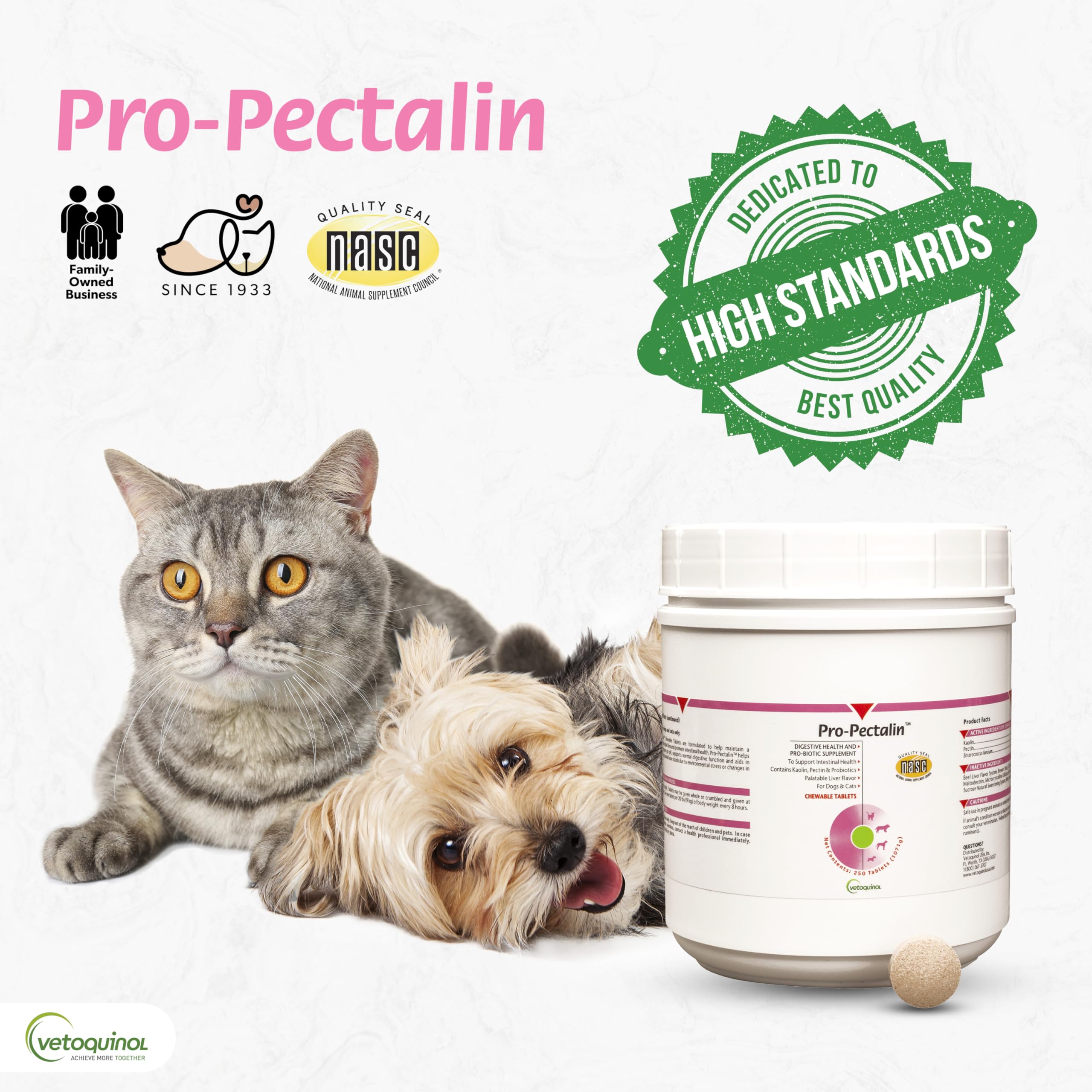 Dog accepts Vetoquinol Pro-Pectalin chew with ease.