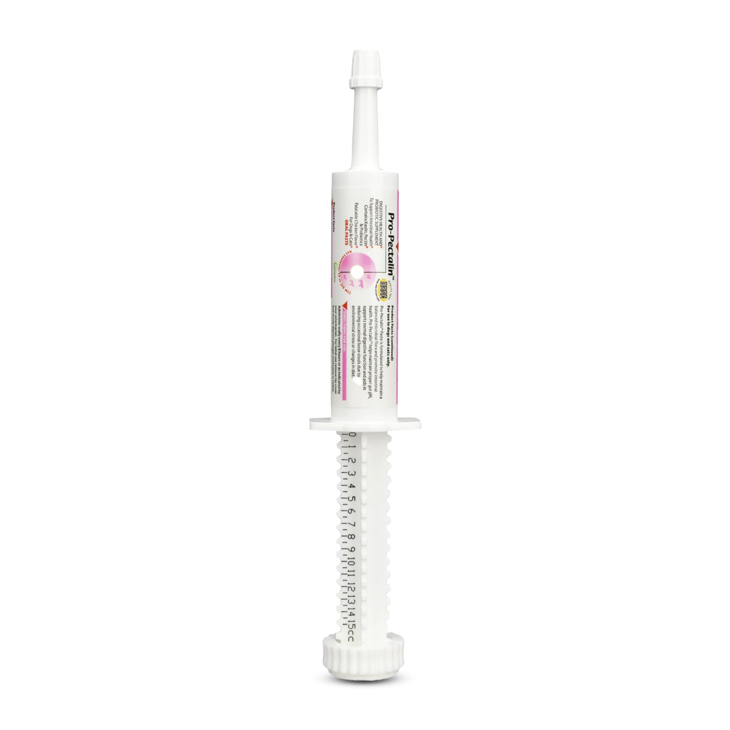 Vetoquinol Pro-Pectalin paste application demonstrates easy administration for dogs and cats.