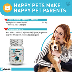 Vetoquinol Zylkene capsule open over food supports easy administration.