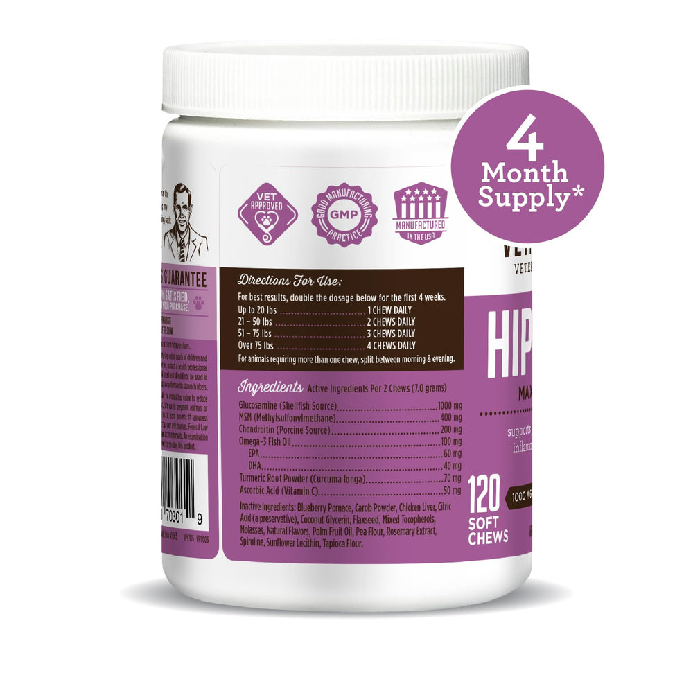 VetPro Complete chews close up highlight tasty chicken flavor.