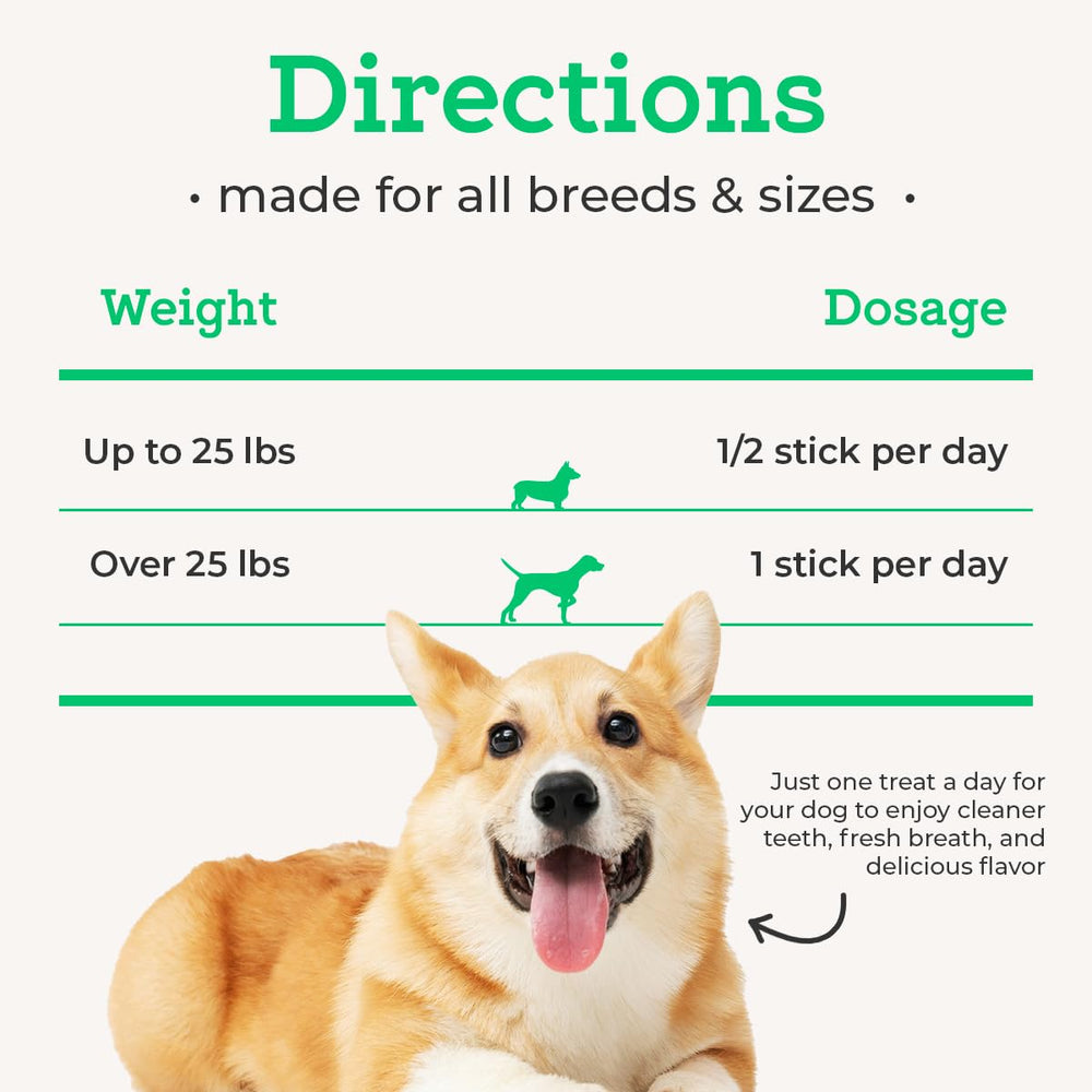 VetPro Complete sticks in a bowl displaying a convenient daily dental routine.