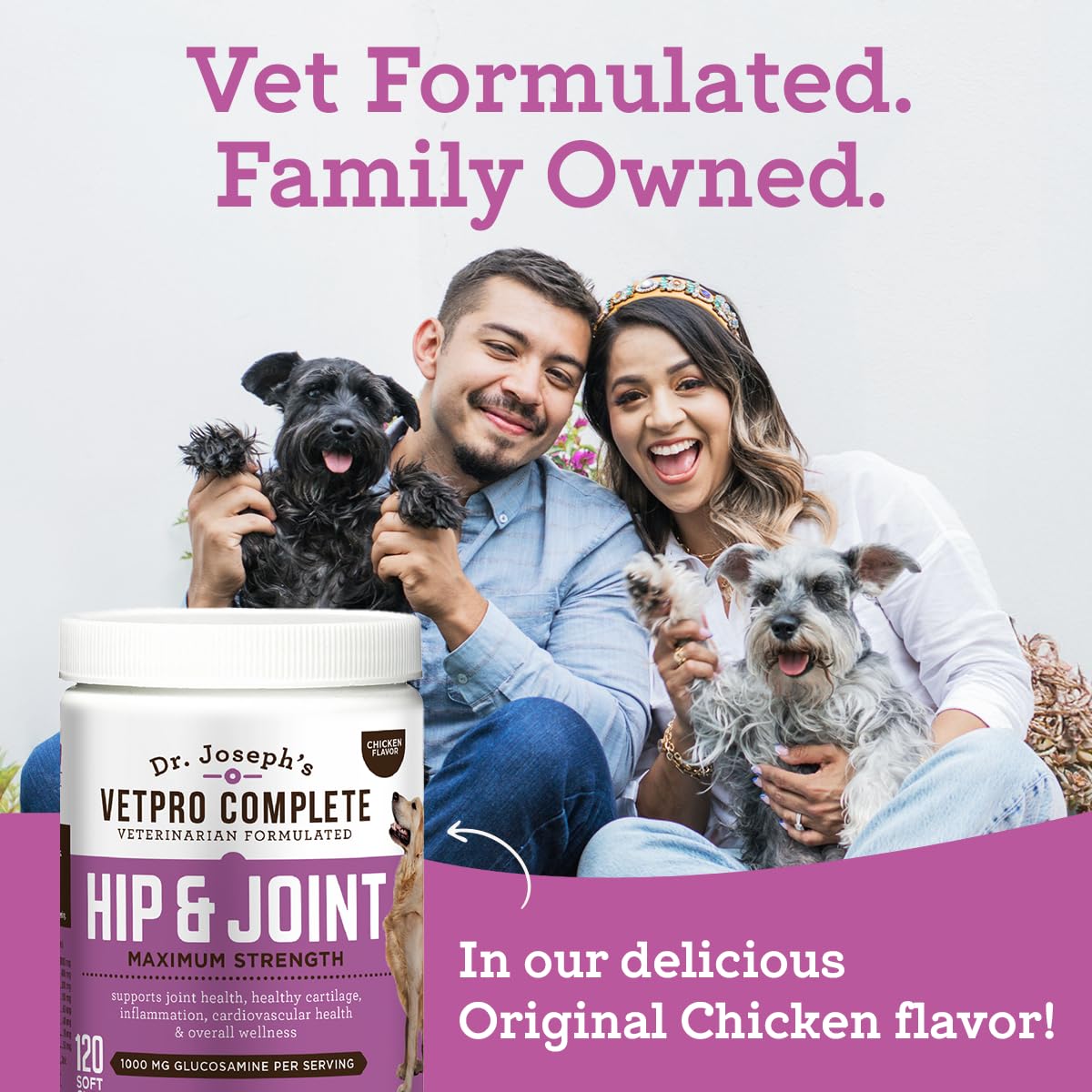 VetPro Complete promotes heart and coat health with omega-3.