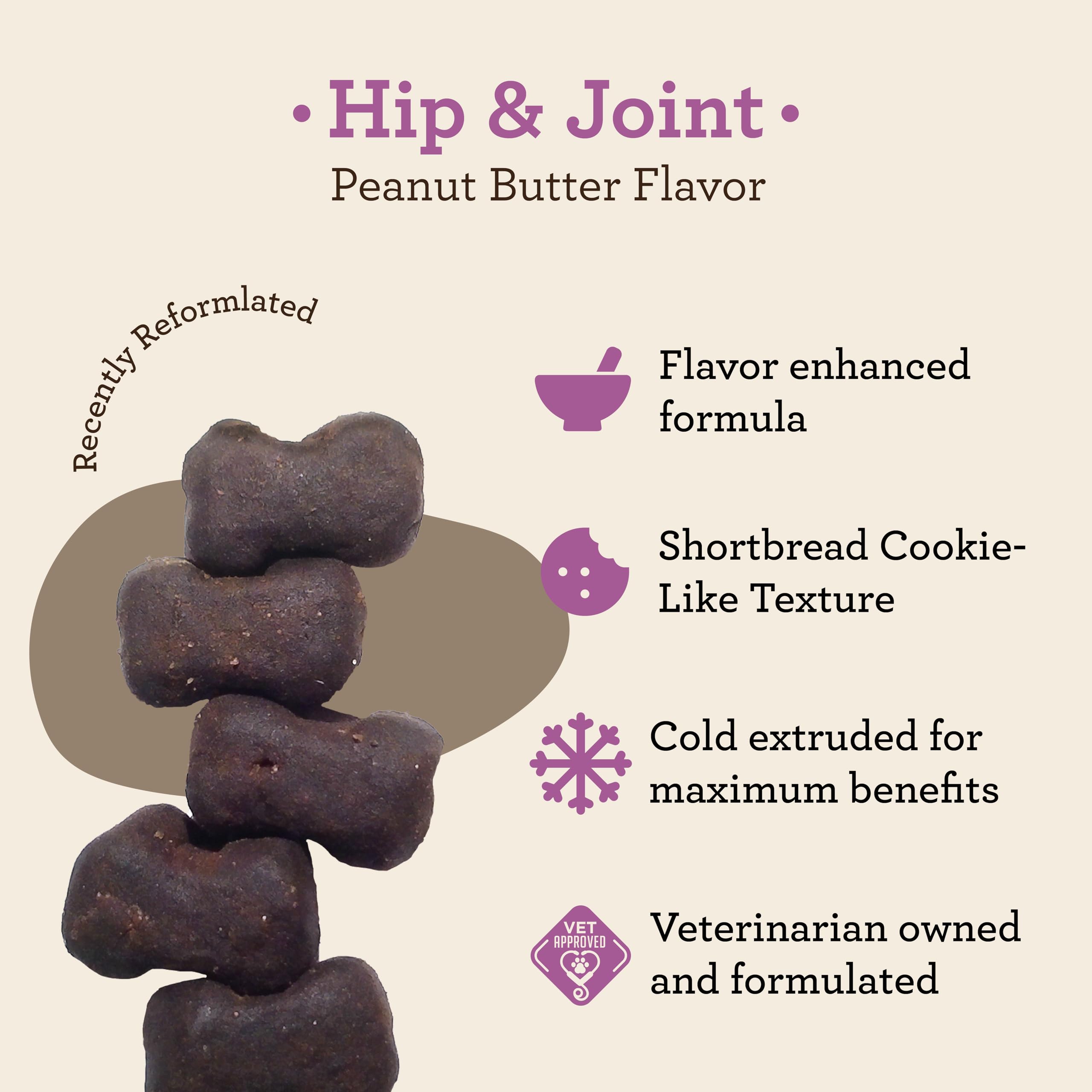 VetPro Complete peanut butter dog chews close-up showing flavor and palatability