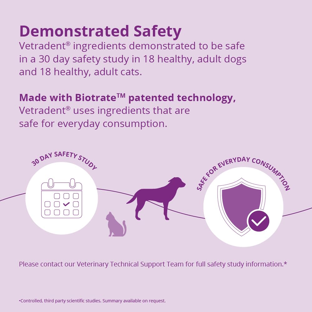 Vetradent powder water additive kitchen scene with pets for convenient daily routine.