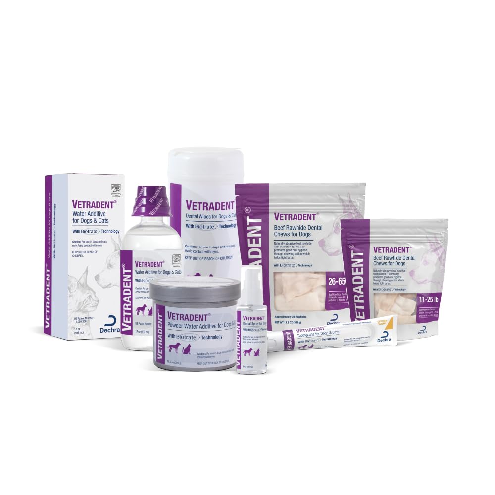 Vetradent powder water additive measuring spoon for precise dosing.