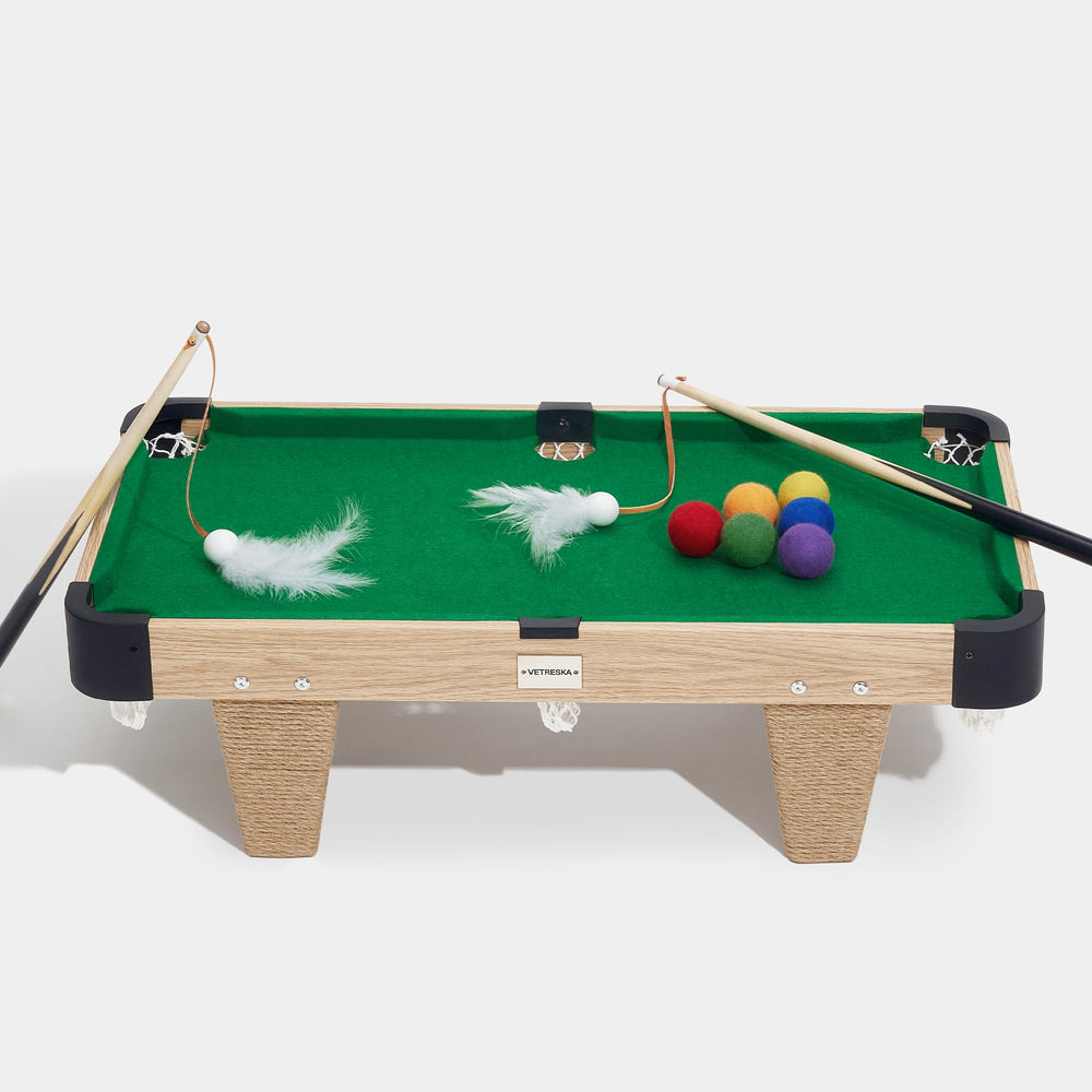 VETRESKA mini pool table setup supports safe indoor play with softly rounded corners