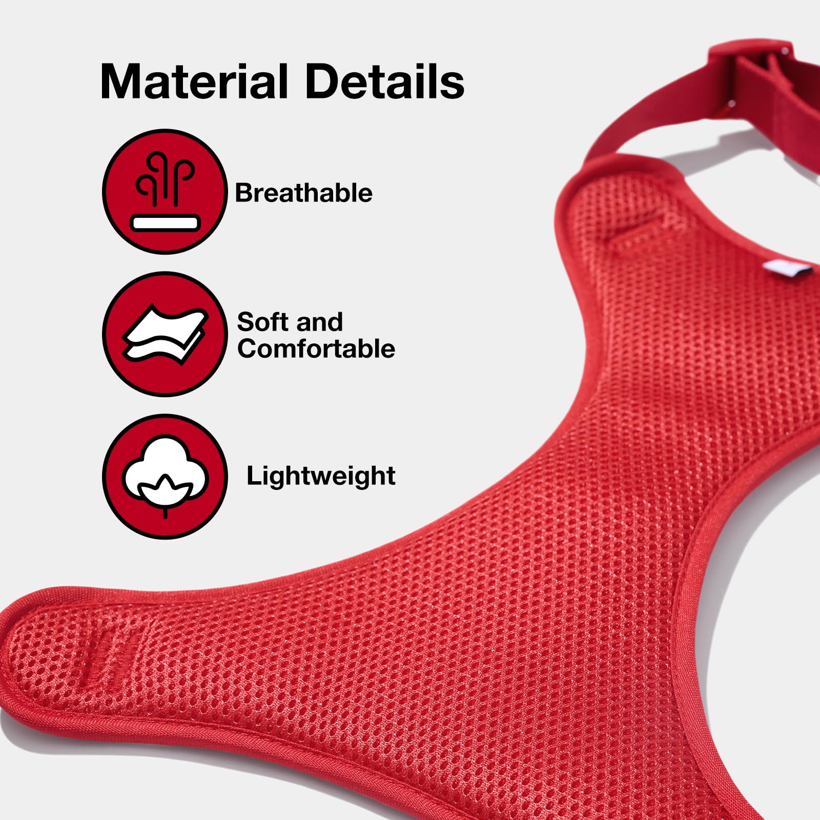 VETRESKA strawberry dog backpack attached to harness provides convenient on-the-go storage.