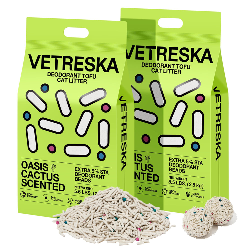 VETRESKA Tofu Cat Litter reseal-ready inner bag simplifies storage and reuse.