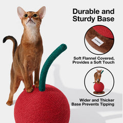 VETRESKA vertical scratch post shown in living room as space-saving indoor gym.