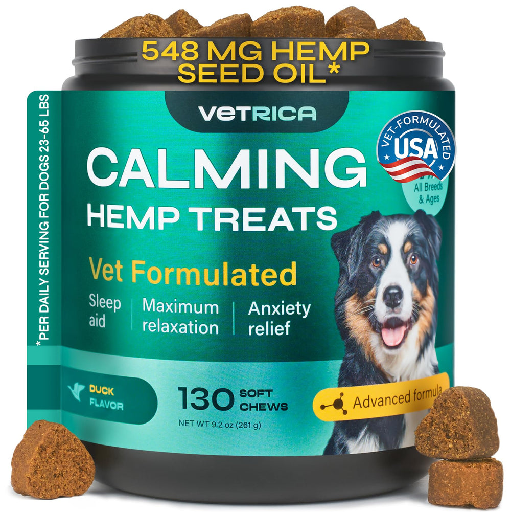 Vetrica Calming Chews duck flavor closeup for anxiety relief