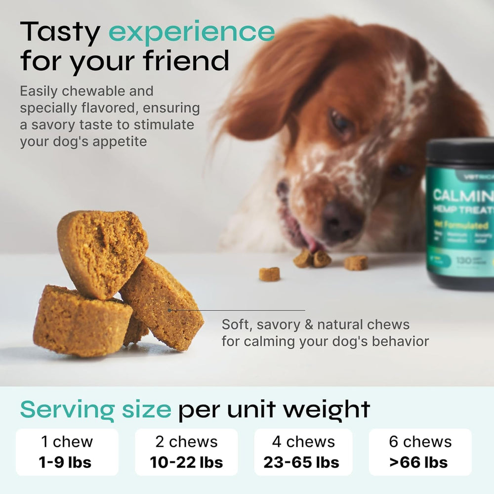 Vetrica Calming Chews organic chamomile and L-theanine ingredients