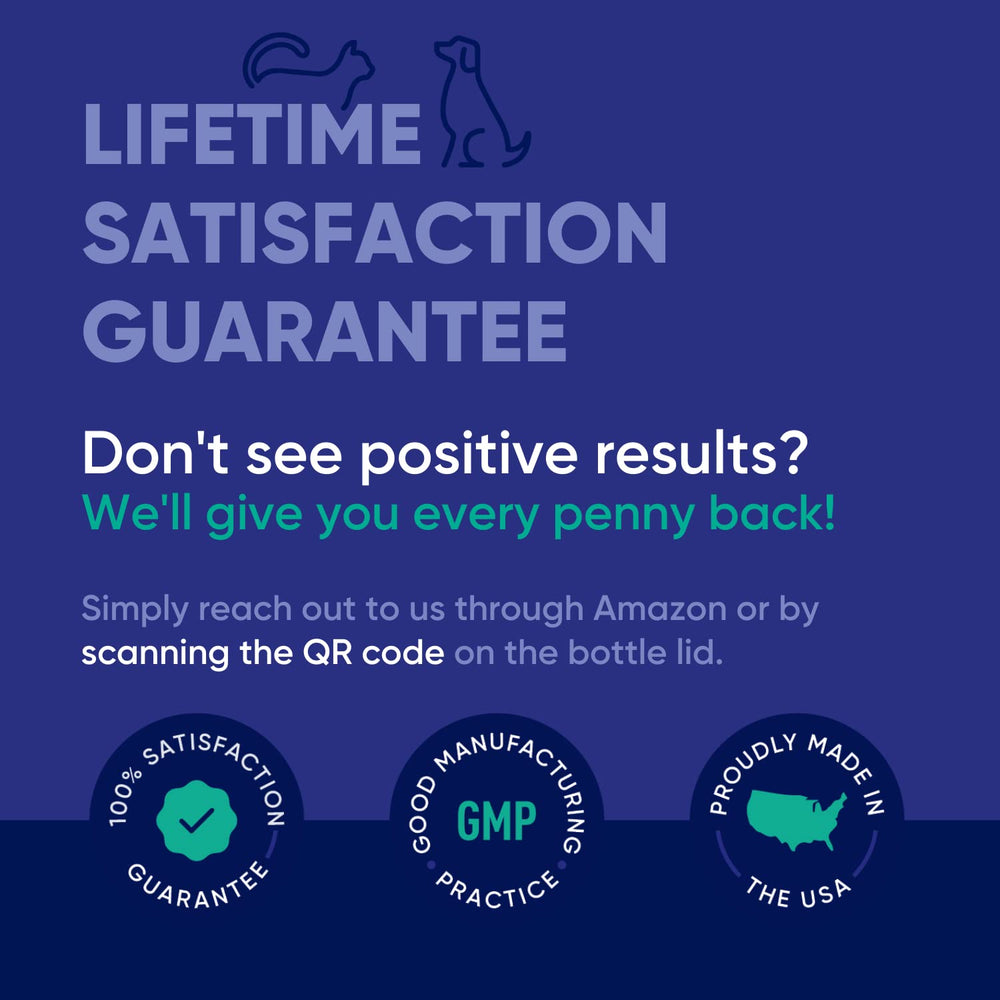 Vetrinex Labs Coprophagia Deterrent powder tub beside measuring spoon.