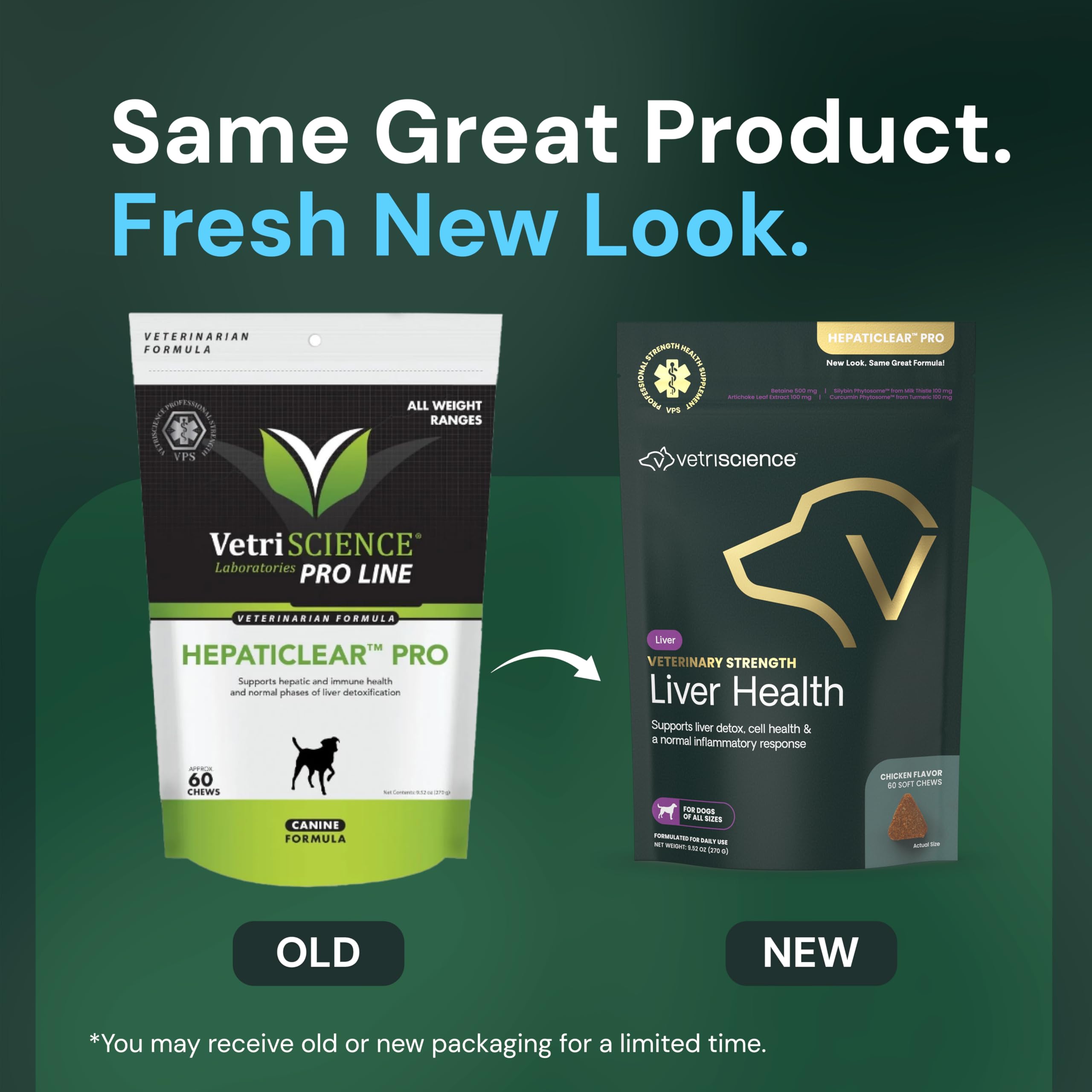 VetriScience Liver Health Chews packaging illustrates premium canine detox and immune support.