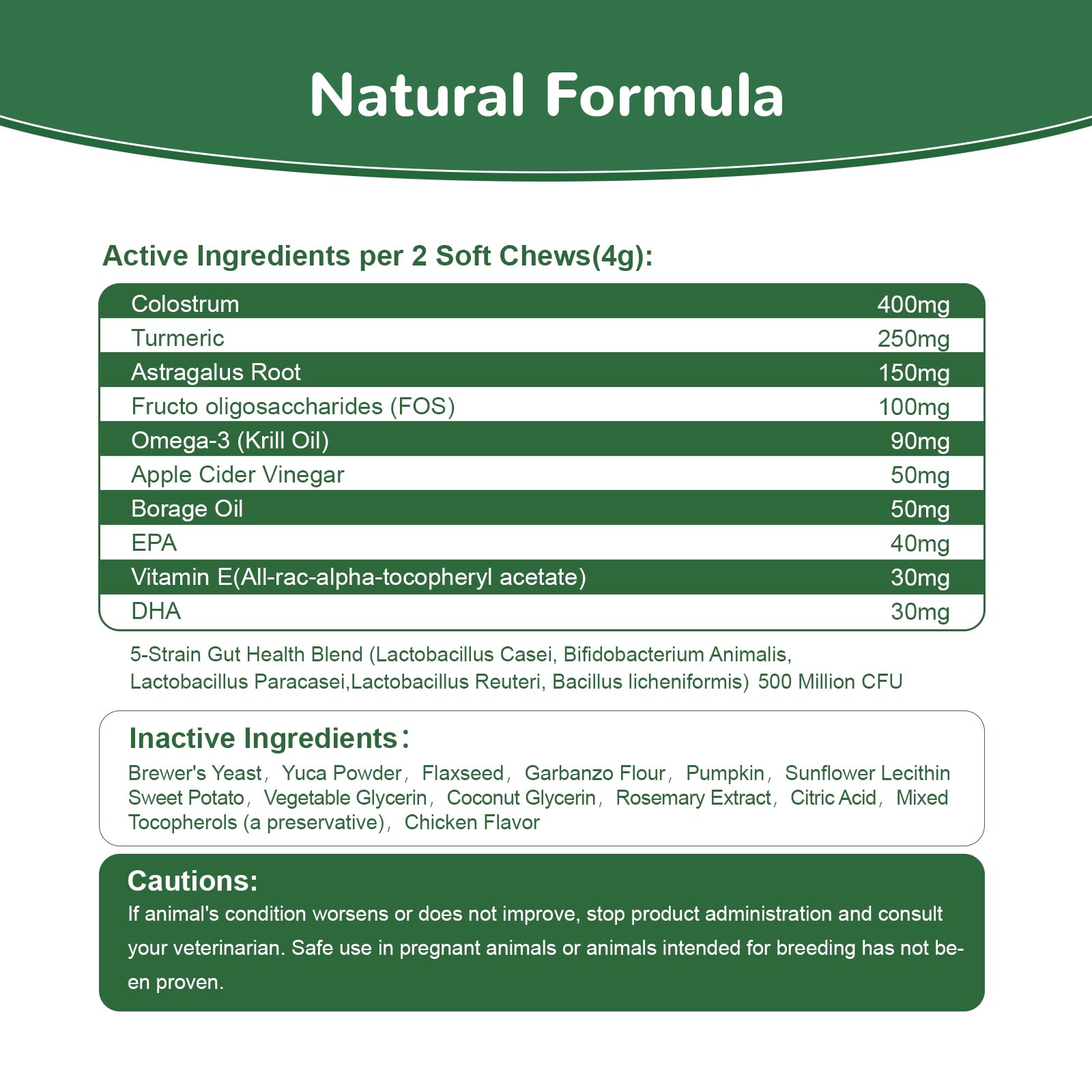 Vetriuntrix Dog Allergy Chews grain-free formula indicates gentle care for sensitive pets in daily routines