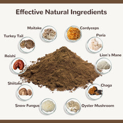 Vetriuntrix organic mushroom powder pouch emphasizes premium beta-glucans for pet wellness.