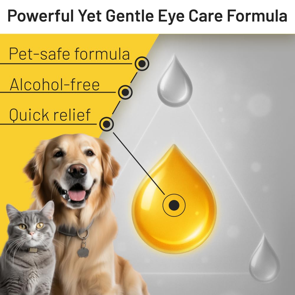 Packaging of Veterra Pet Eye Drops shown for convenient pet eye care routine.