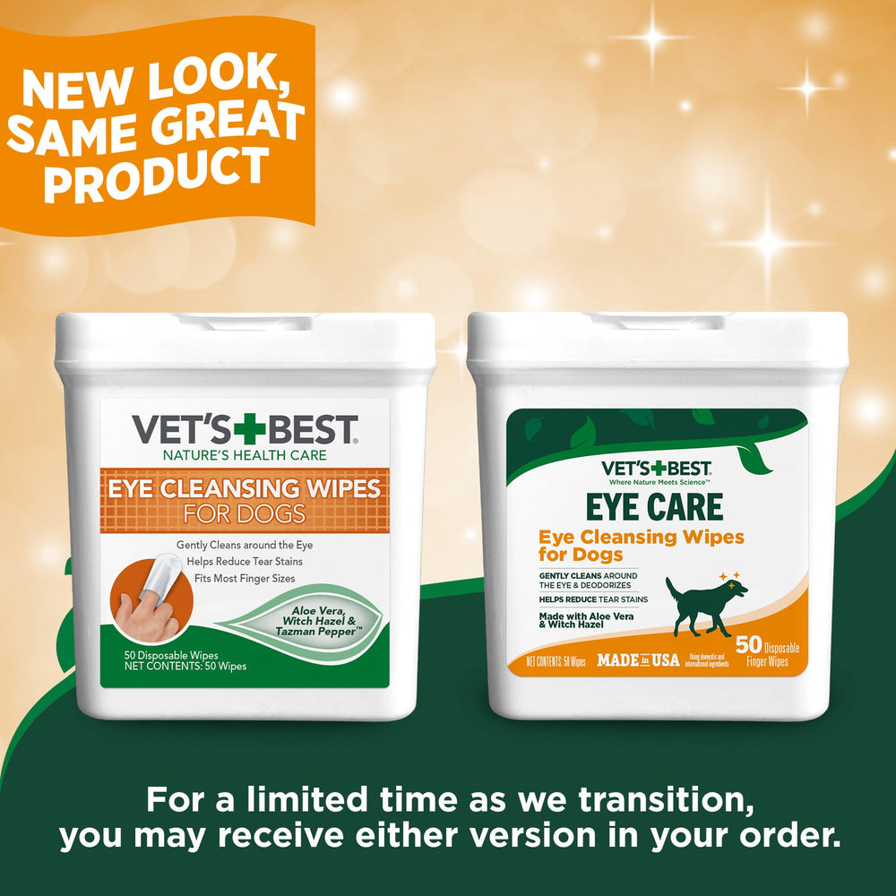 Vet's Best Eye Cleansing Wipes close-up showing soft texture for sensitive eyes.