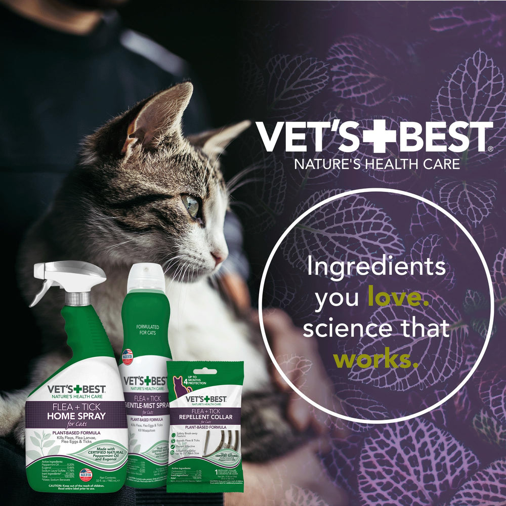 Vet's Best USA-made label on bottle emphasizes quality and domestic manufacturing.