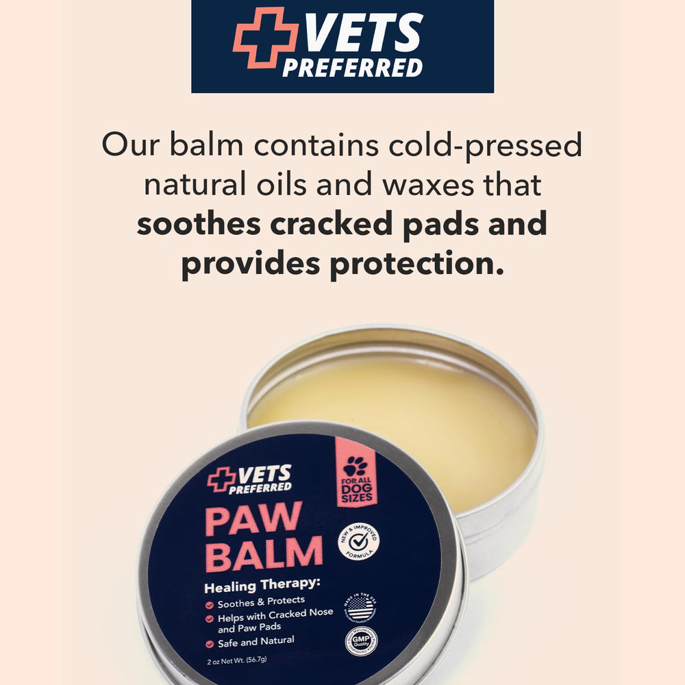 Vets Preferred Paw Balm coconut oil for silky paw softness