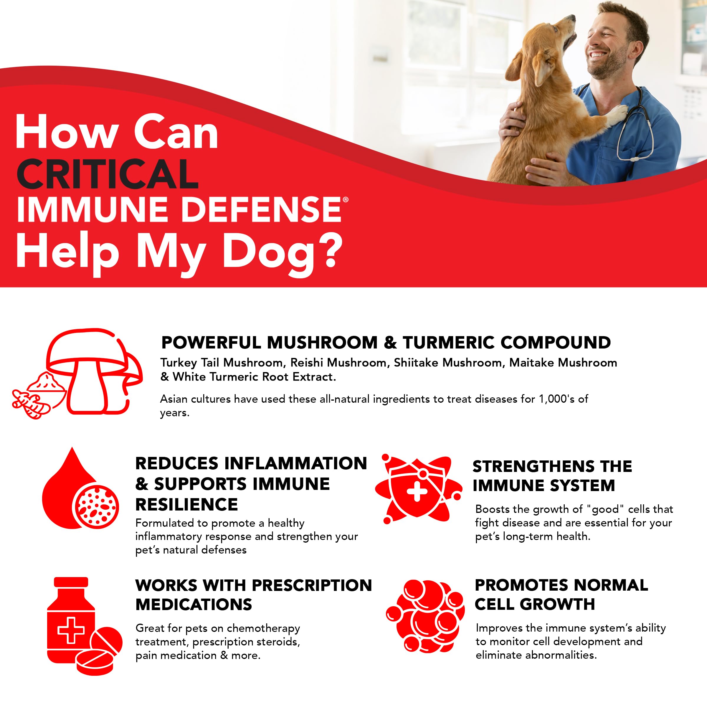VetSmart Formulas pets-using-product shows dogs and cats benefiting from immune support.
