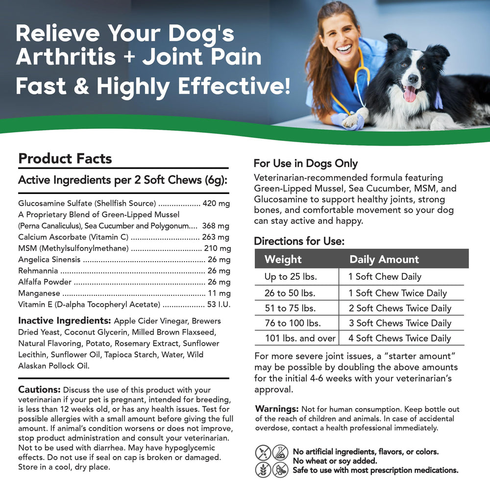 VetSmart glucosamine MSM soft chew texture closeup for joint comfort