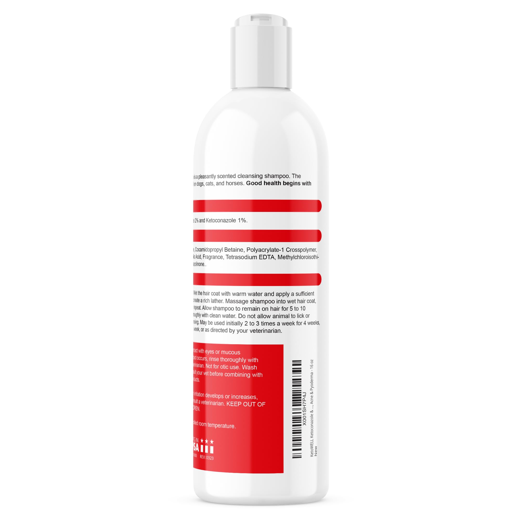 VetWELL KetoWELL topical shampoo used on dogs, cats, and horses for versatile grooming.