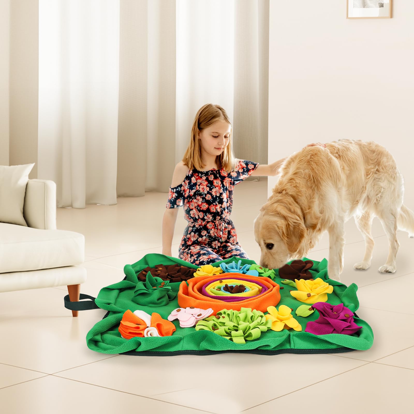 Vextronic Snuffle Mat machine-washable fabric simplifies regular cleaning and upkeep