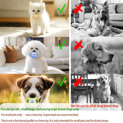 Vexulipro pet pacifiers lightweight silicone—comfortable, brief posing sessions with smooth edges.