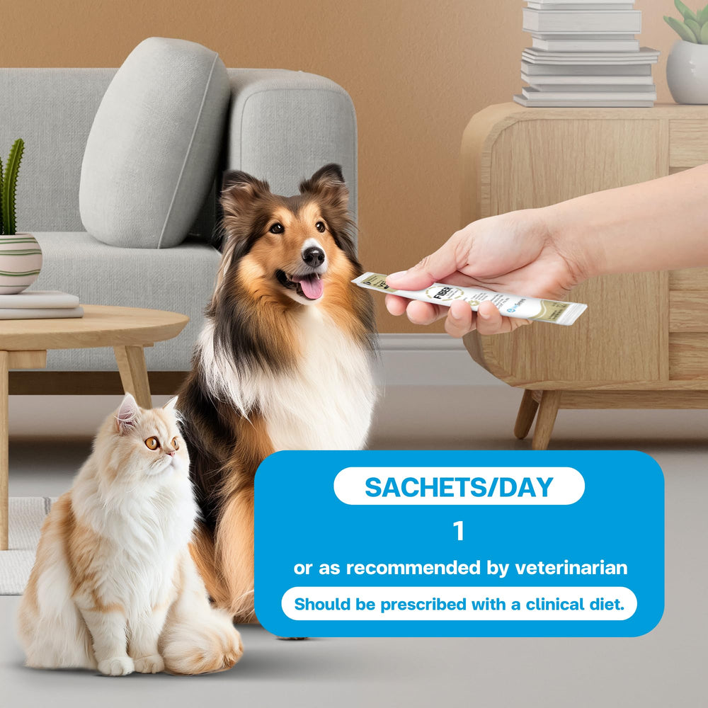 VFCARE Fiber Tuna Salmon dog constipation relief image hints gentle bowel support.