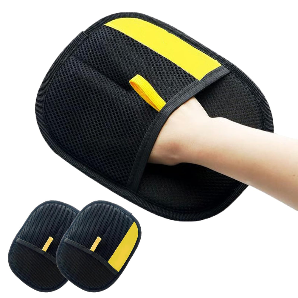 Vfjiki pet grooming gloves on hand for easy hair removal with static action