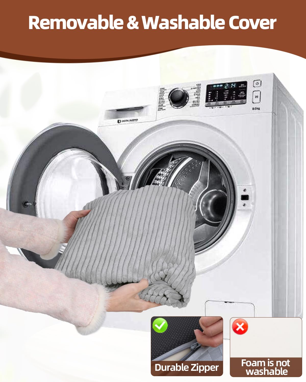 Vfrog grey stairs compact for travel with integrated carrying handle.