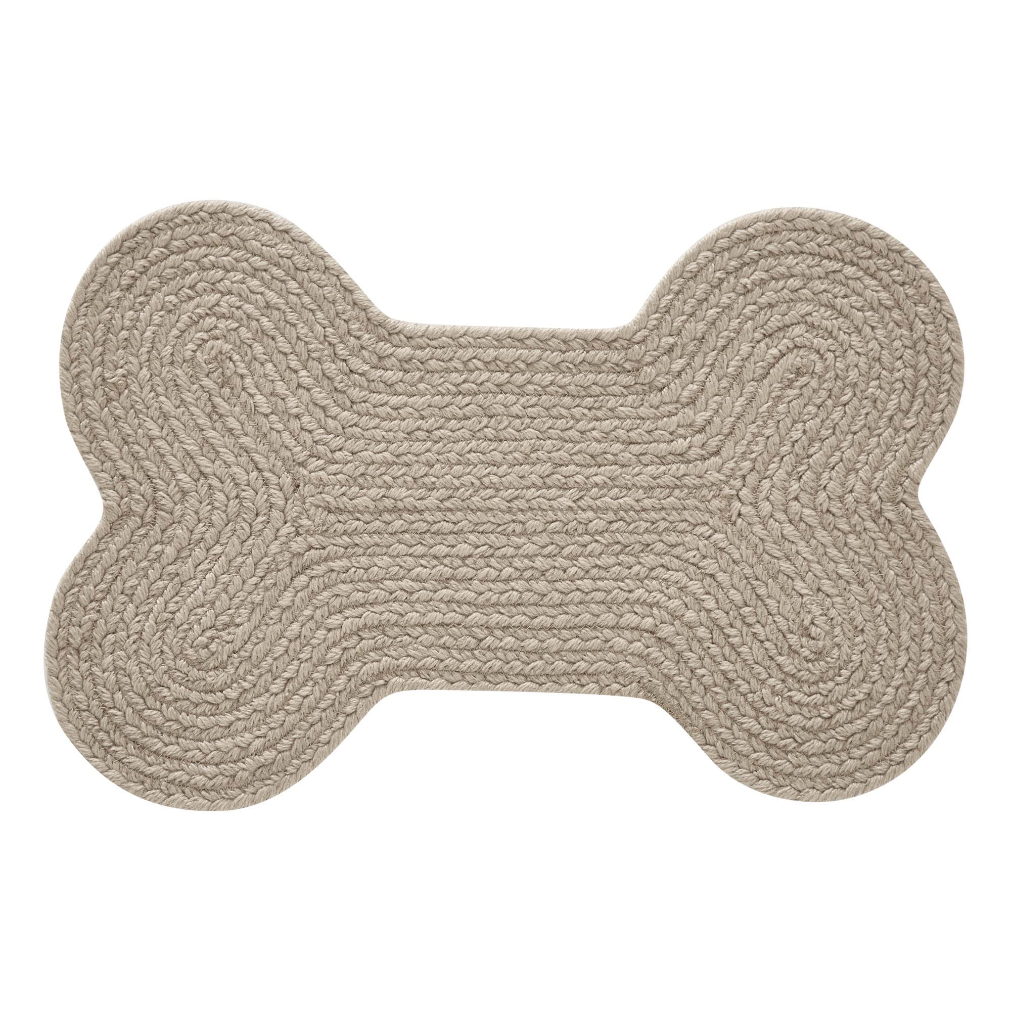 VHC Brands bone rug mat for dogs and cats, indoor/outdoor use keeps spills contained