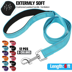 Vicenpal soft padded handle dog leash for comfortable grip